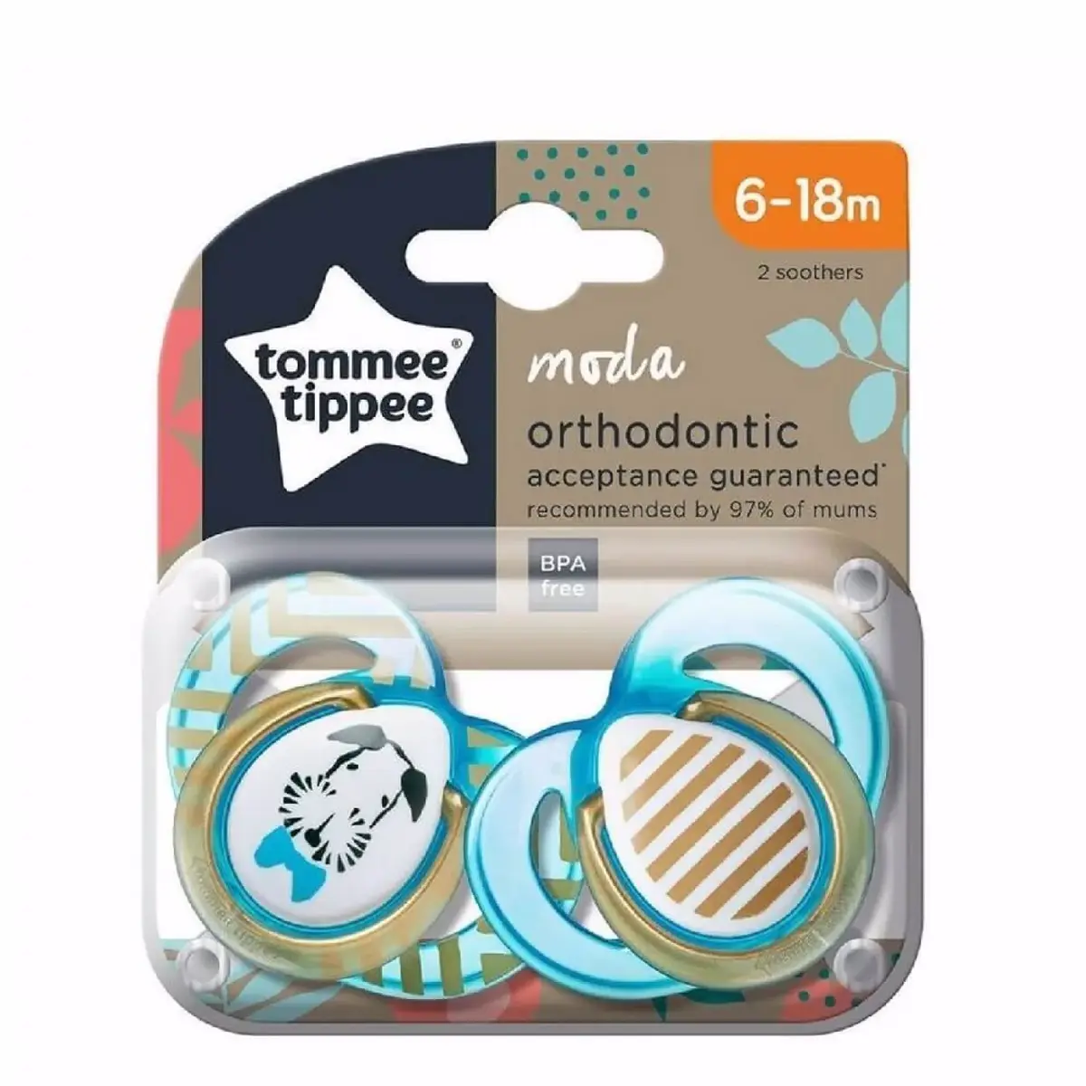 Tommee Tippee Moda Emzik 2li 6-18 Ay Erkek