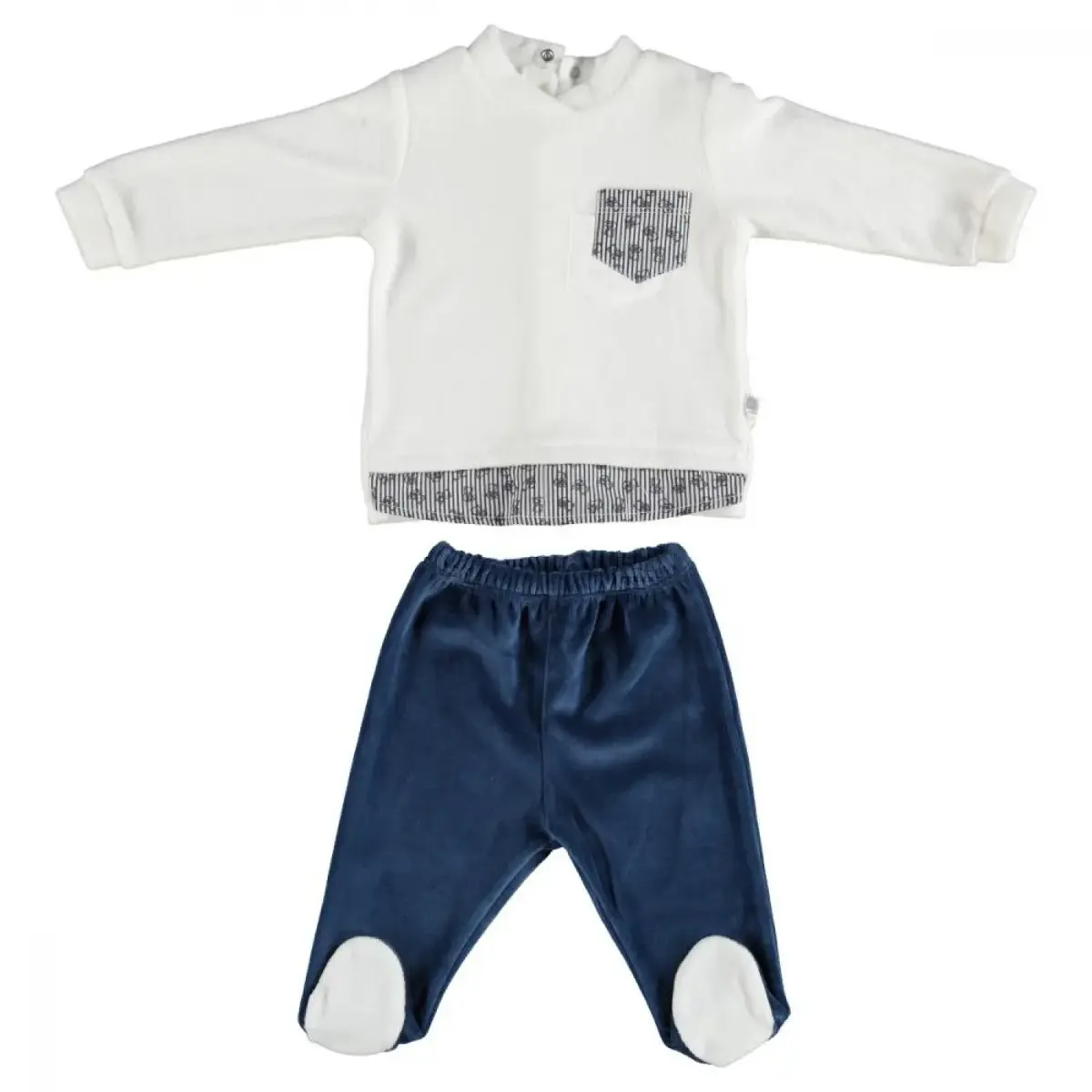 Bibaby 2li Takım Dokuma Ayıcık Ekru Bibaby 2li Takım Dokuma Ayıcık Ekru