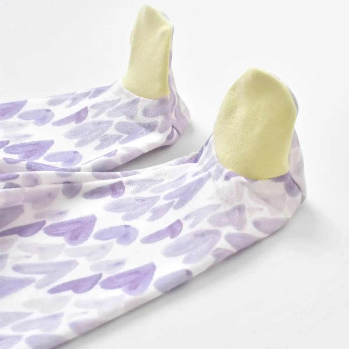 Bibaby Organik Pantolon Patikli Love You Baby Yellow - Lavander