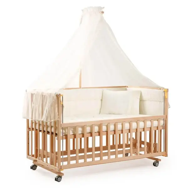 Duux Dada Anne Yanı Beşik 70x130 cm Naturel ve Uyku Seti