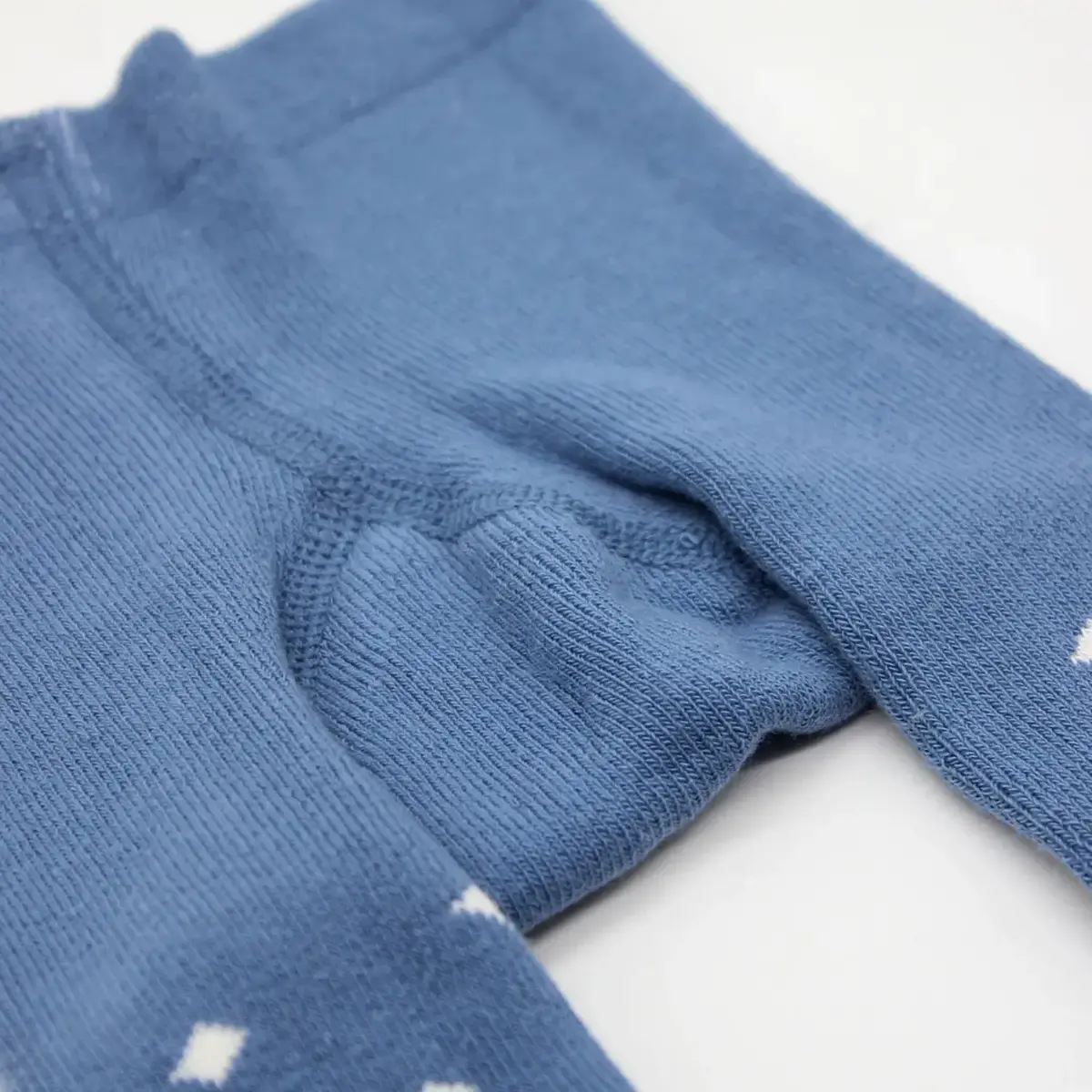 Bistyle Organik Çorap Külotlu Kaymaz Havlu  Puanlı İndigo