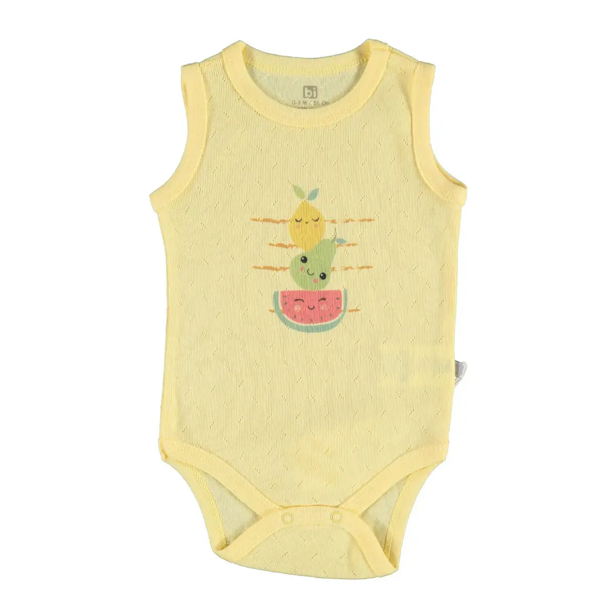 Bibaby Atlet Body Jakarlı Sweet Fruits Sarı