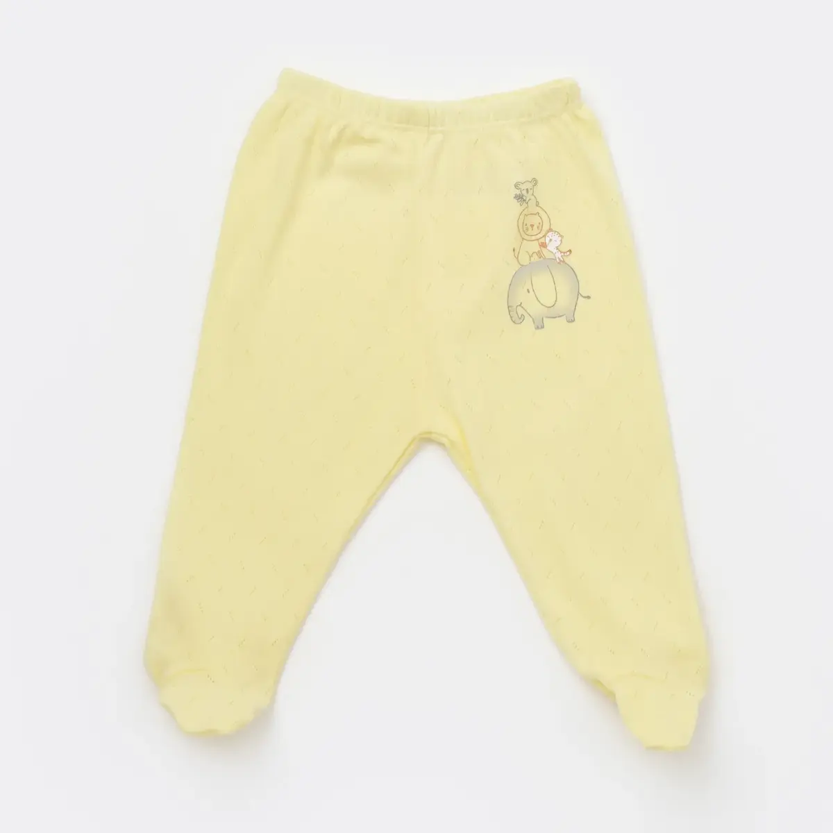 Bibaby Pantolon Patikli Hello Safari Limon