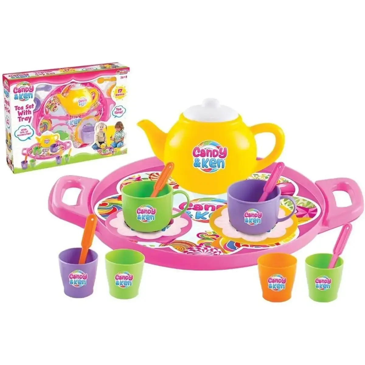 Dede Candy Tepsili Çay Set