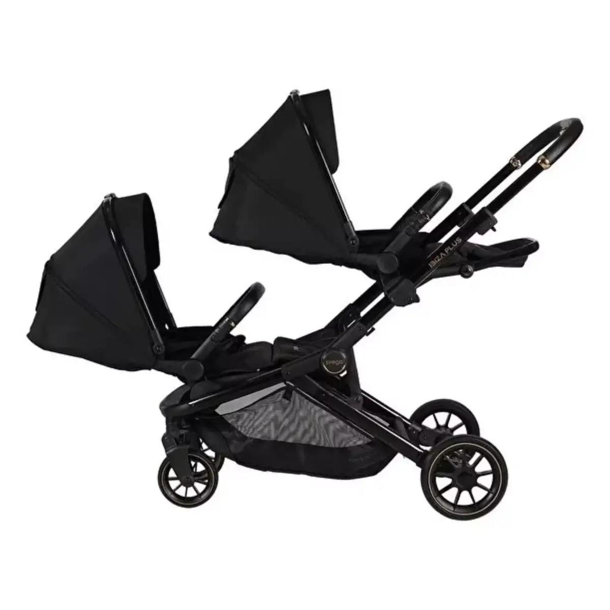 Prego 2420 Ibiza Plus I-Size Travel Sistem İkiz Bebek Arabası Siyah