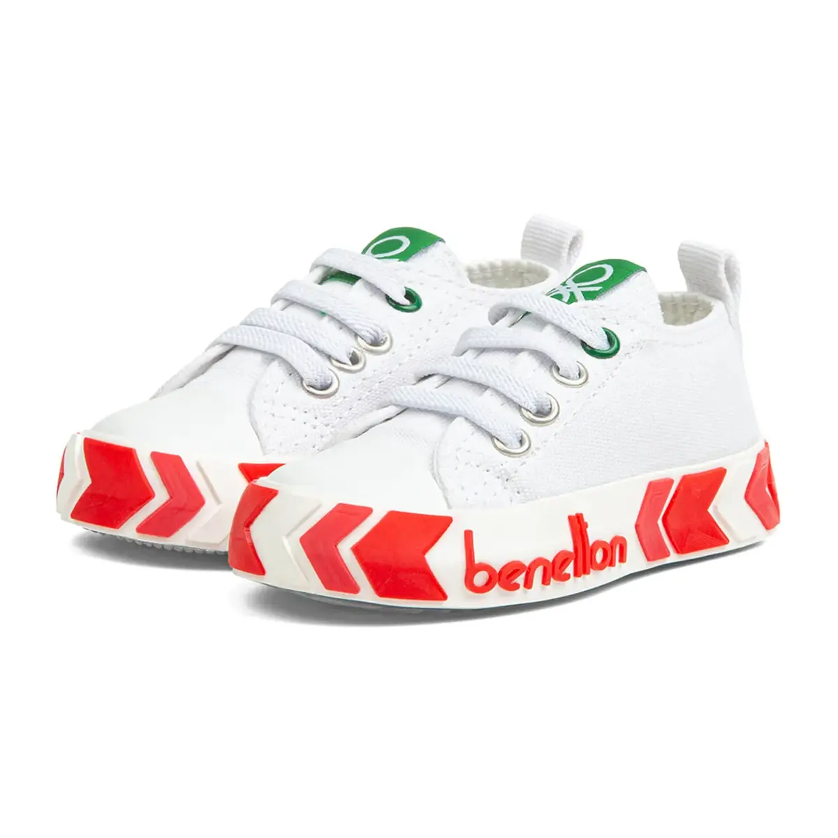 Benetton Ayakkabı Spor Patik Beyaz - Fuşya Benetton Ayakkabı Spor Patik Beyaz - Fuşya