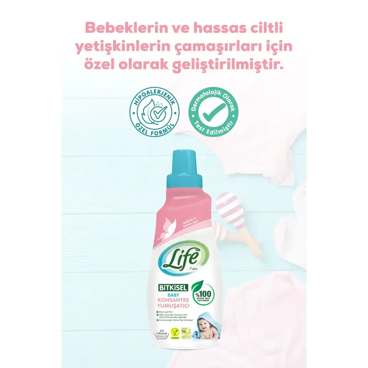 Life by Fakir Baby %100 Bitkisel Konsantre Yumuşatıcı 1500 ml 