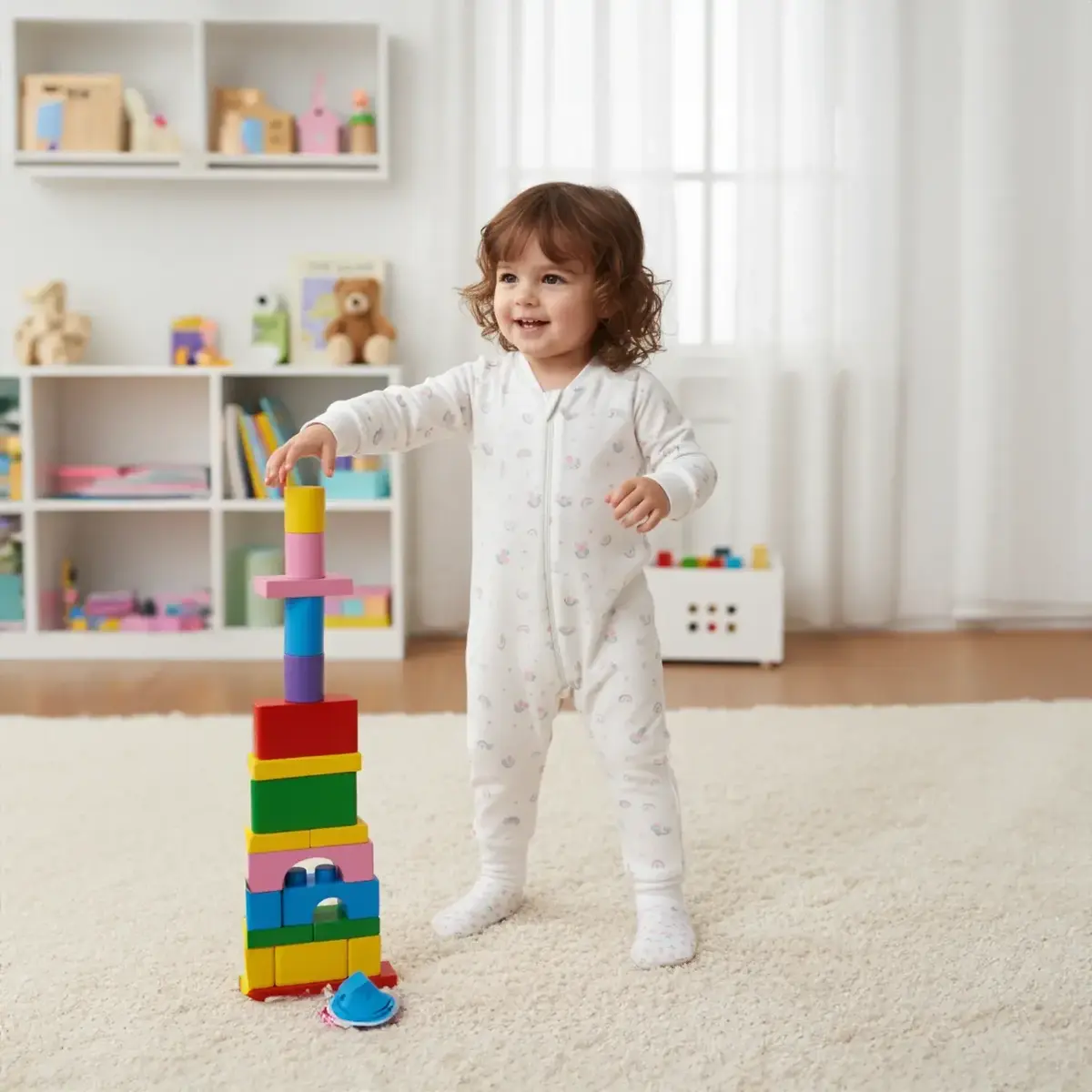 Ella Bonna Uyku Tulumu Çoraplı 2,5 Tog Gökkuşağı