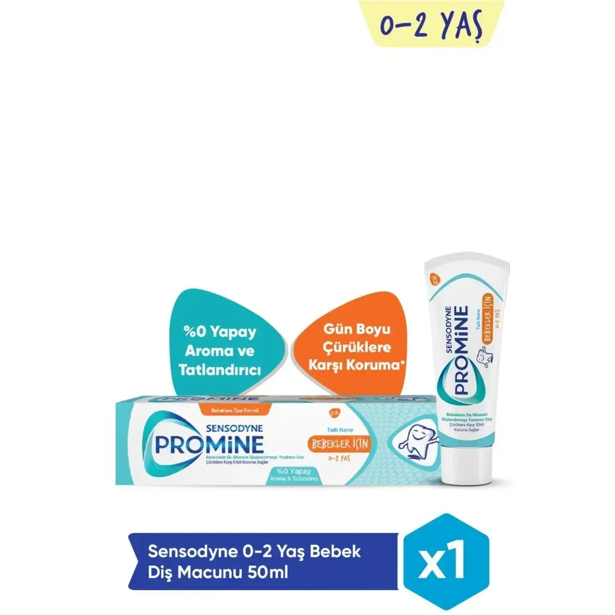 Sensodyne Promine Çocuklar İçin Diş Macunu 0-2 Yaş 50 ml