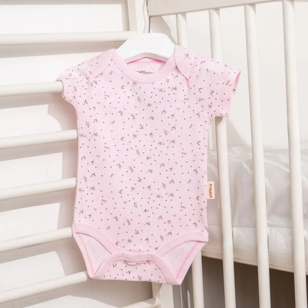 Tiffany Body Kısa Kol Jakarlı Flowering Theme Pembe Tiffany Body Kısa Kol Jakarlı Flowering Theme Pembe