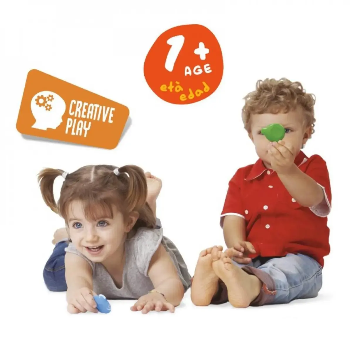 Carioca Baby Teddy Şekilli Kirletmeyen Mum Boyalar 6lı