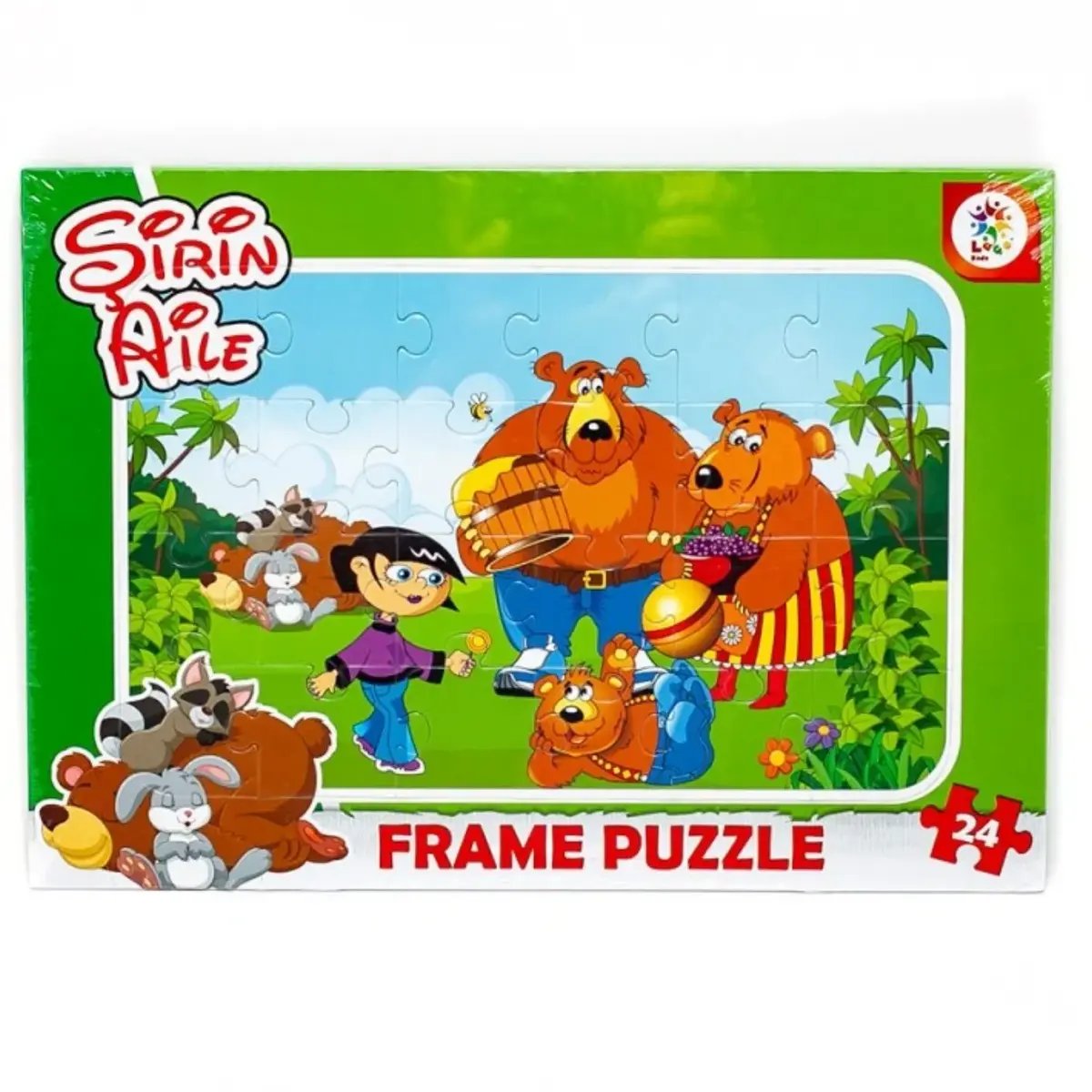 Laço Kids Frame Puzzle Şirin Aile