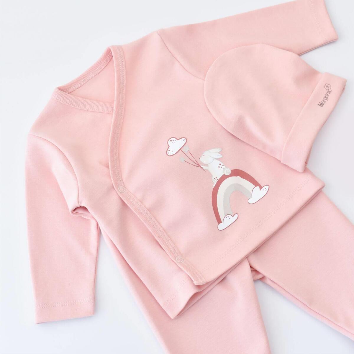 Bibaby Organik Hastane Çıkışı 5li Live Color Rabbit Somon