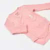 Bibaby Organik Body Kruvaze Eldivenli Soft Modal Pembe