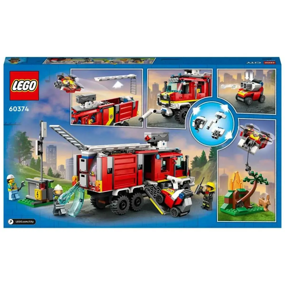 LEGO City İtfaiye Komuta Kamyonu Oyuncak Yapım Seti 60374