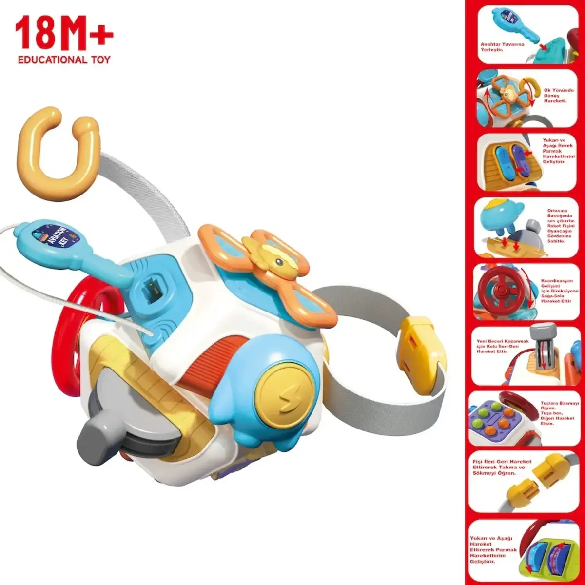 Vardem Eğitici Eğlendirici Çok Amaçlı Aktivite Oyuncağı