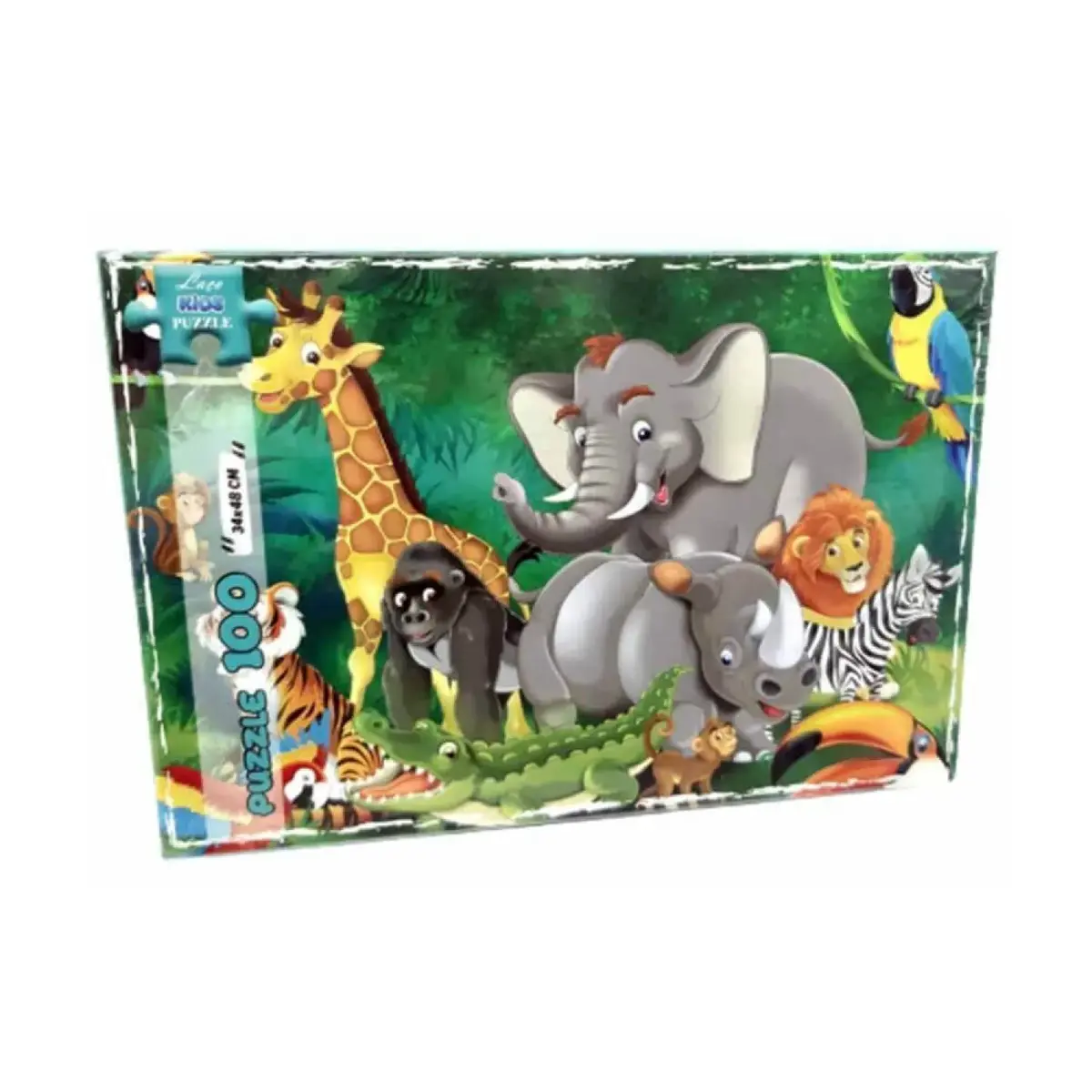 Laço Kids Doğadaki Hayvanlar Puzzle 100 Parça