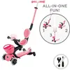 Globber Go Up Baby 360 Işıklı Scooter - Koyu Pastel Pembe