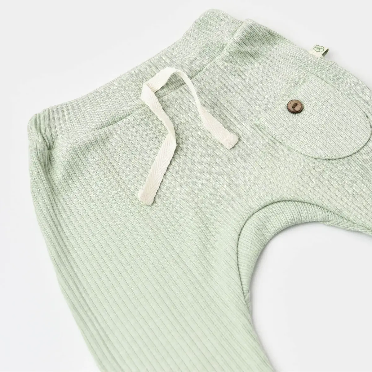 Bibaby Organik Pantolon Patiksiz Soft Modal Yeşil