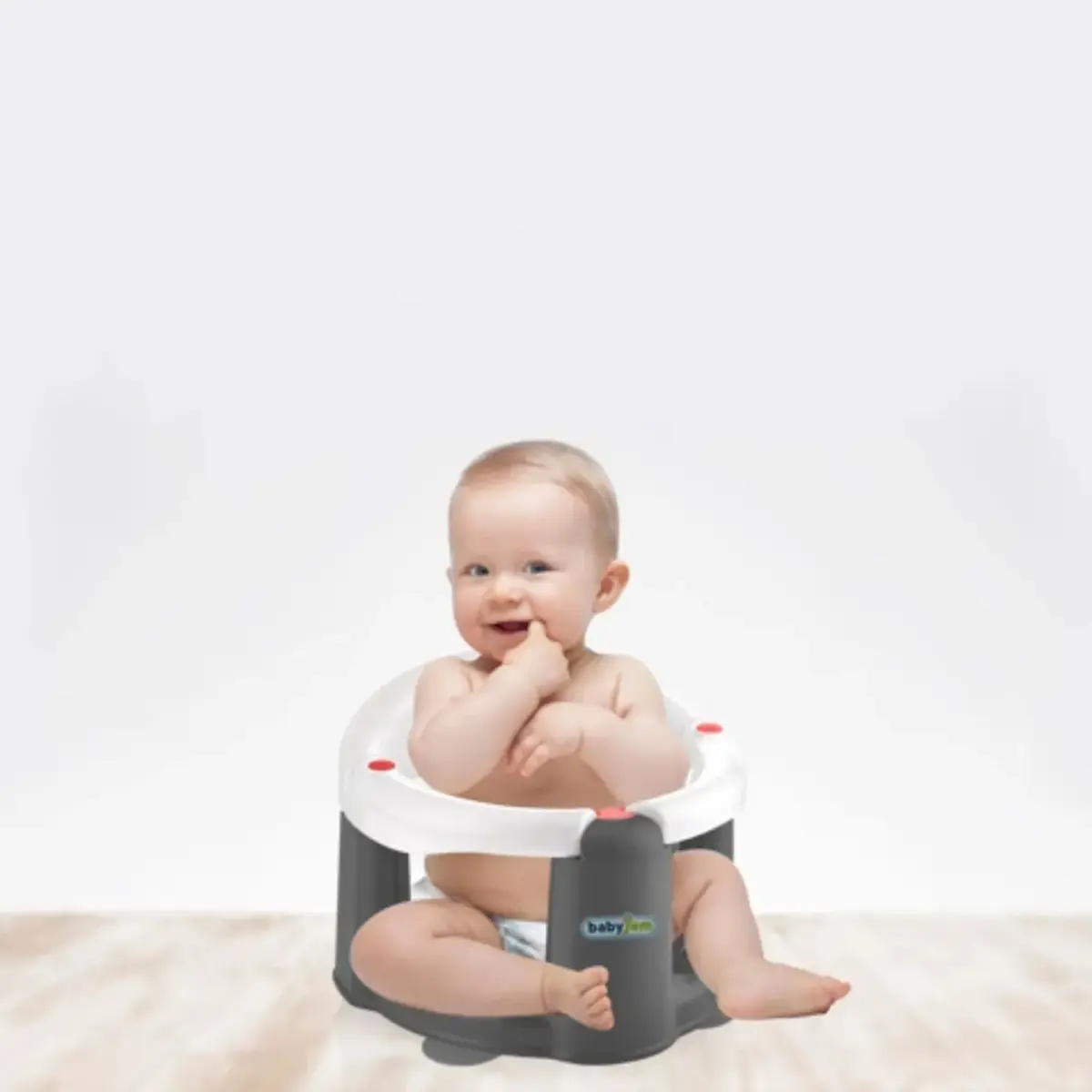 Babyjem Önden Açılır Bebek Banyo&Mama Oturağı Beyaz