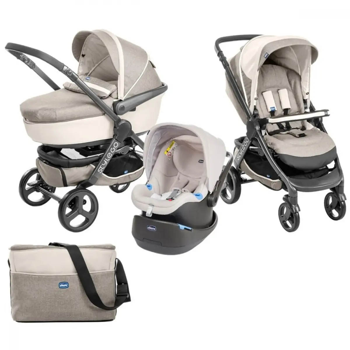 Chicco Trio StyleGo Travel Sistem Bebek Arabası Truffles