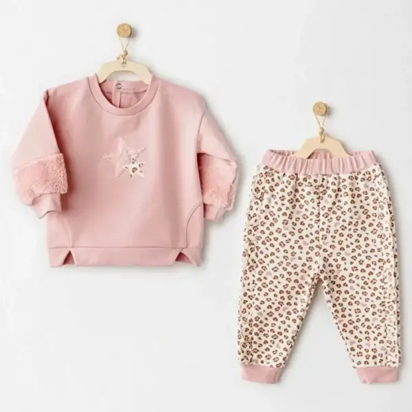 Andy Wawa 2li Takım Little Leopard Pembe