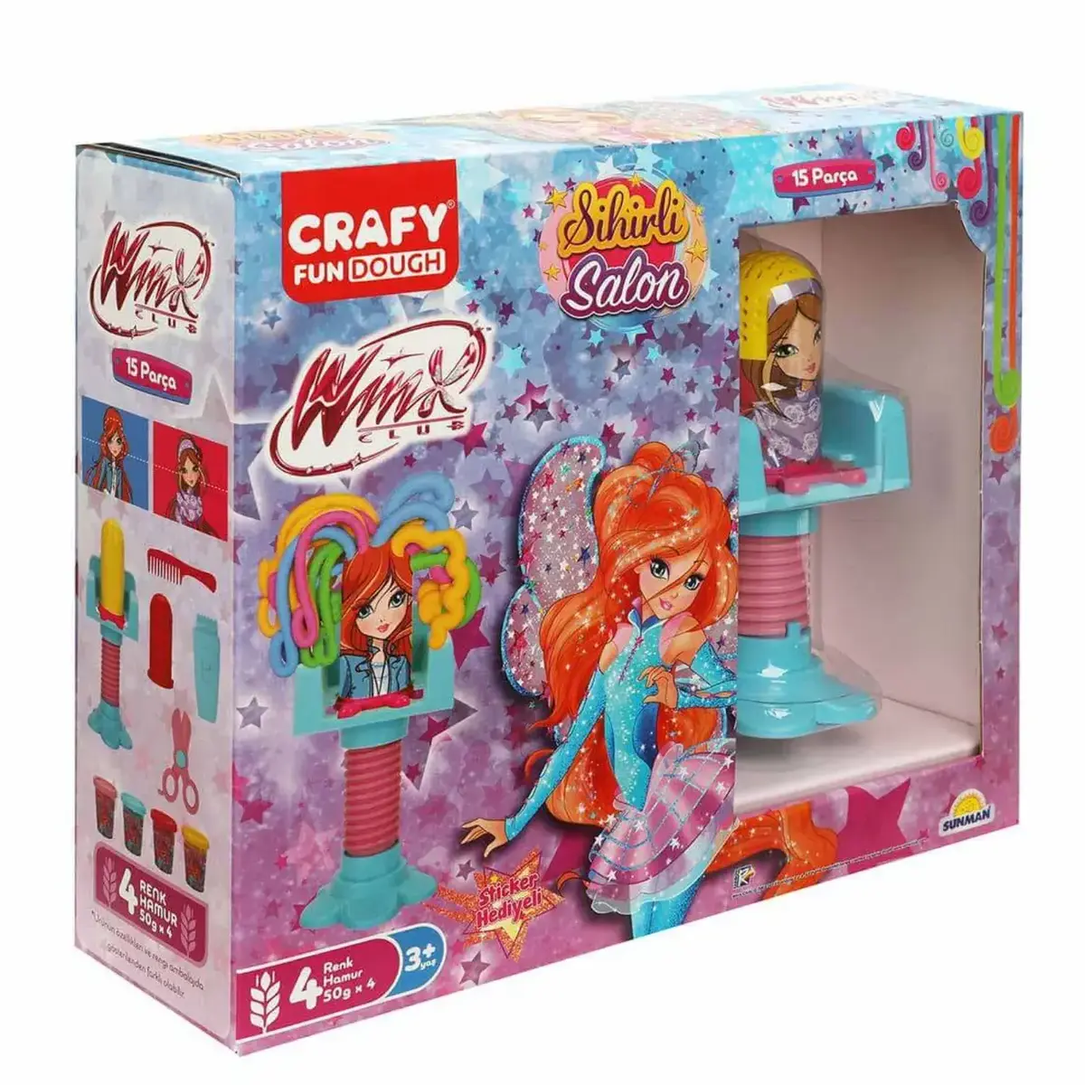 Crafy Winx Sihirli Salon Oyun Hamur Seti 15 Parça