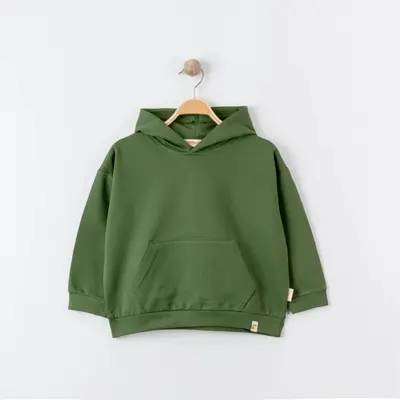 Tiffany Sweatshirt Kapüşonlu Oversize Theme Haki