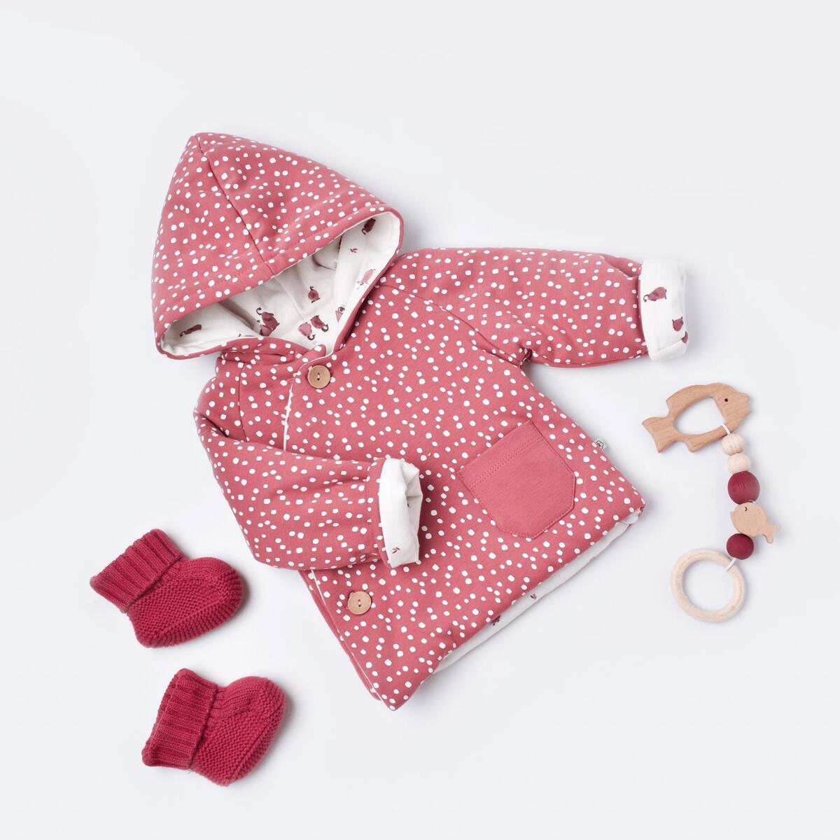 Bibaby Organik Hırka Little Love Rose Dry