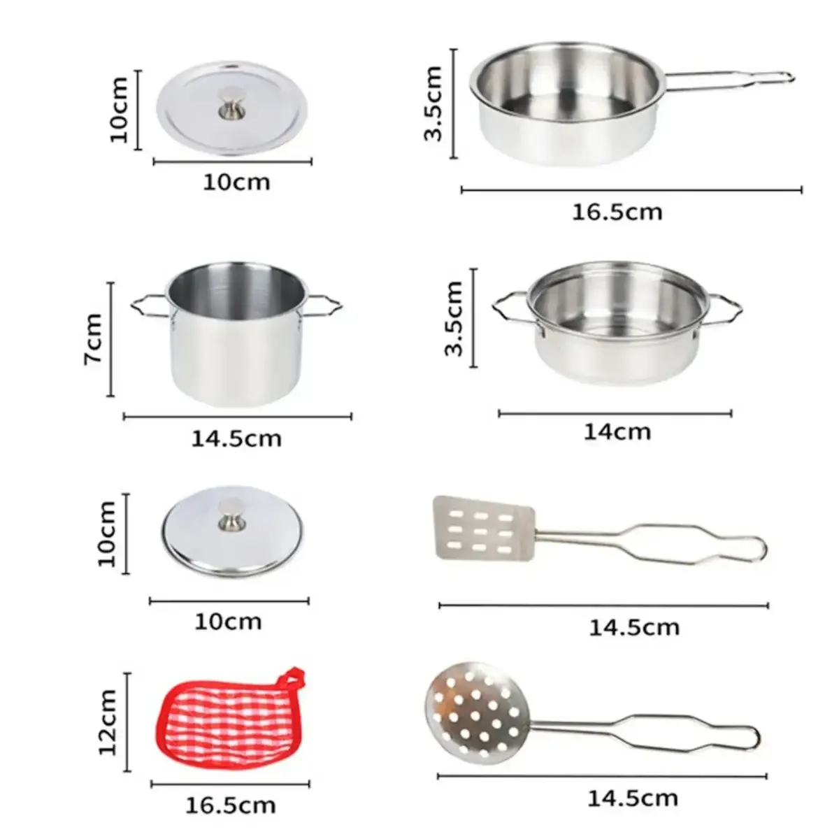 Vardem Çelik Tencere Tava Seti 8 Parça