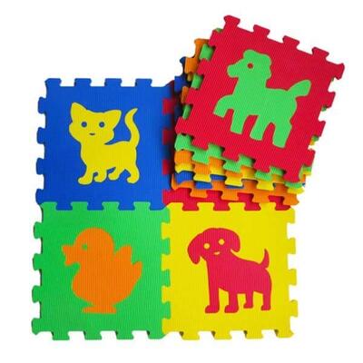 Eva Puzzle Oyun Matı Hayvanlar 7mm 33x33