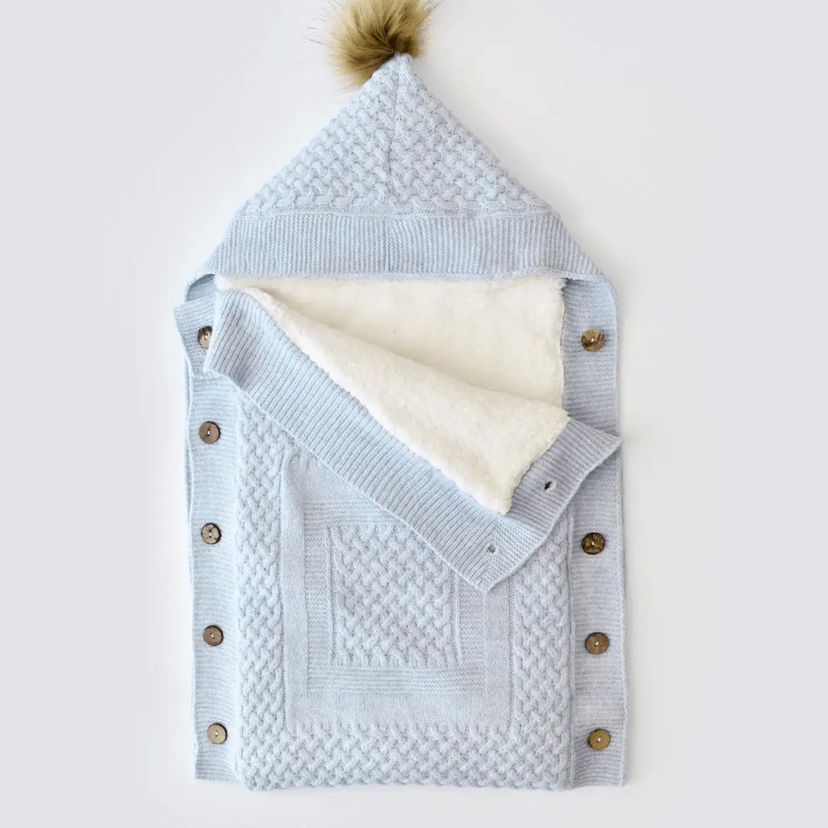 Bibaby Kundak Triko Elegance Mavi