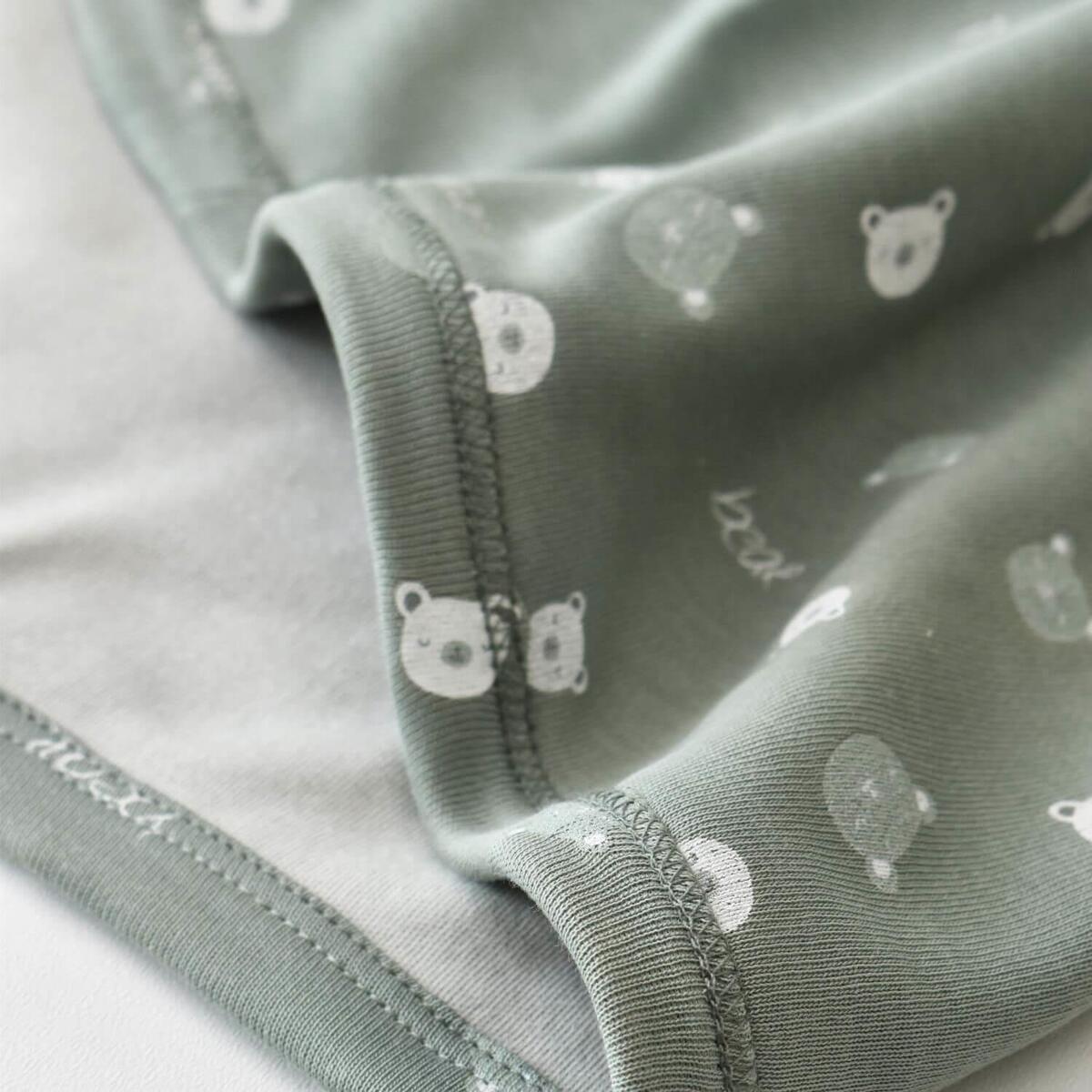 Bibaby Organik Battaniye Hug Me Bear Yeşil