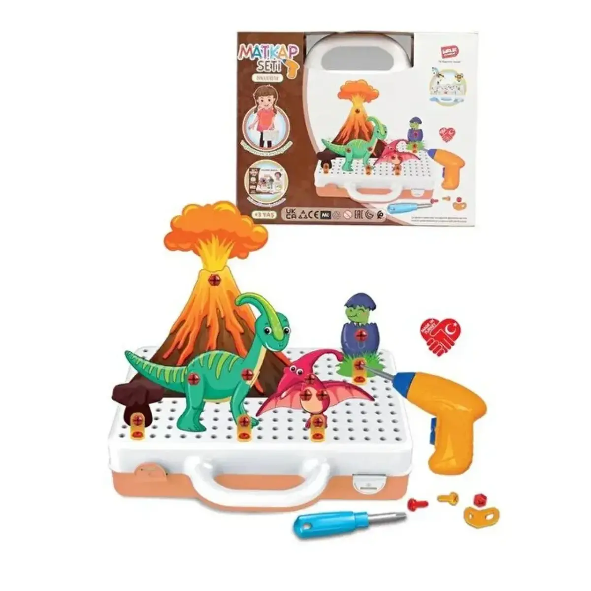Eğitici Matkap Seti Dinozorlar 3D Stem Creative