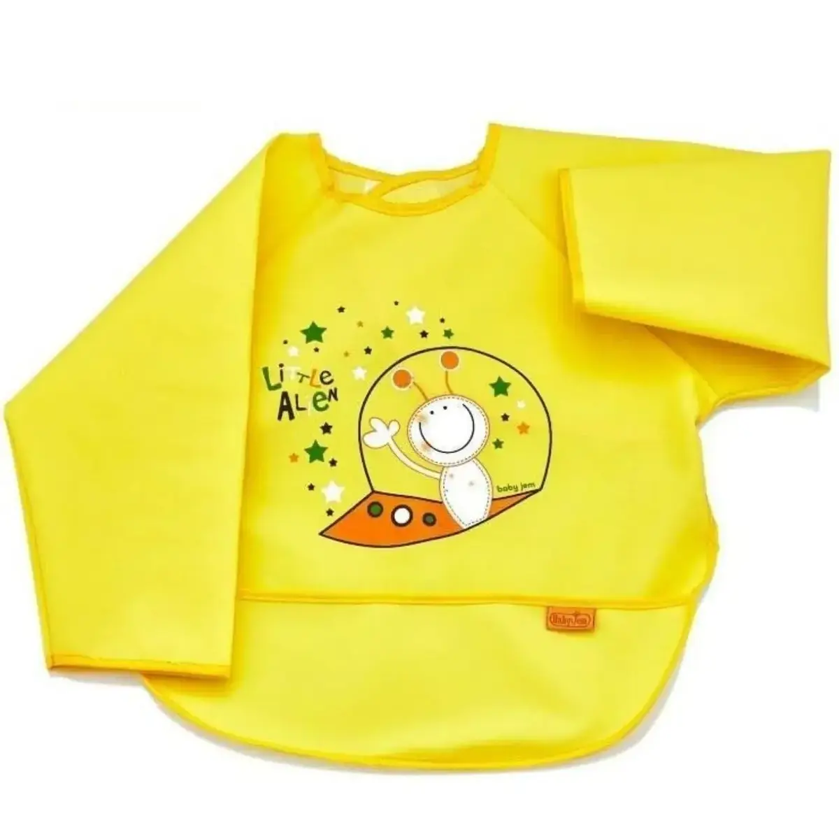 Babyjem Poli Muşamba Kollu Önlük Sarı