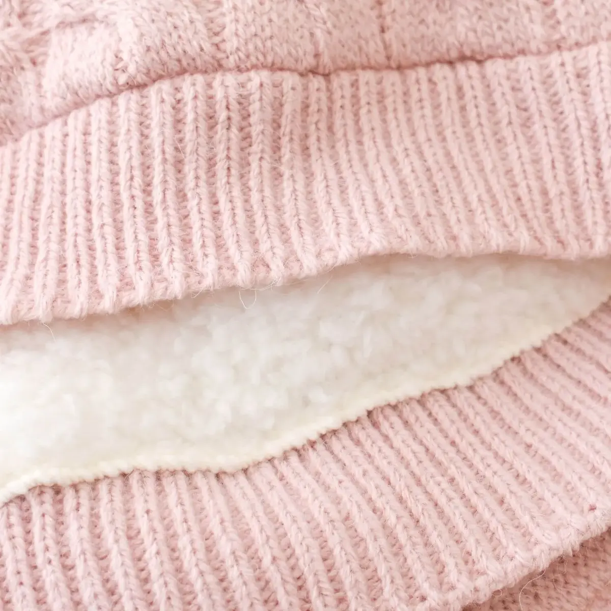 Bibaby Battaniye Hasır Triko Pembe
