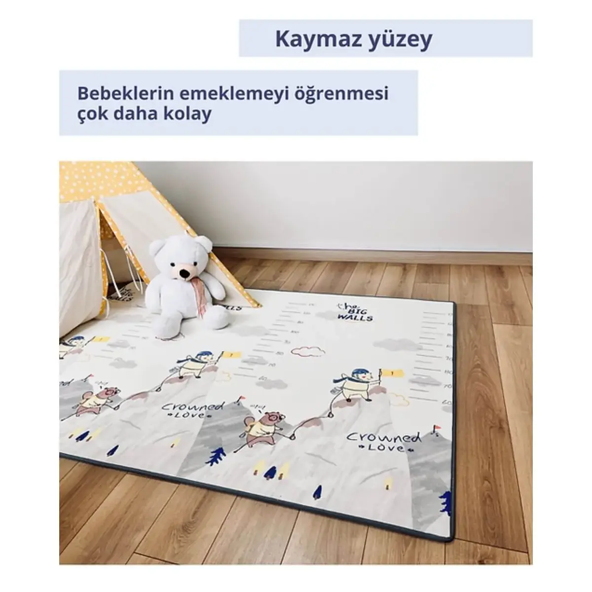 Coolmats Sevimli Kotik-Tırmanışçı Dostlar Oyun Halısı 140x200x1