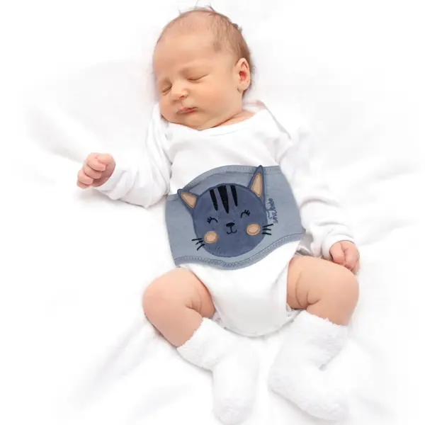 Sevi Bebe Gaz Giderici Kiraz Çekirdekli Bebek Bel Bandı Gri