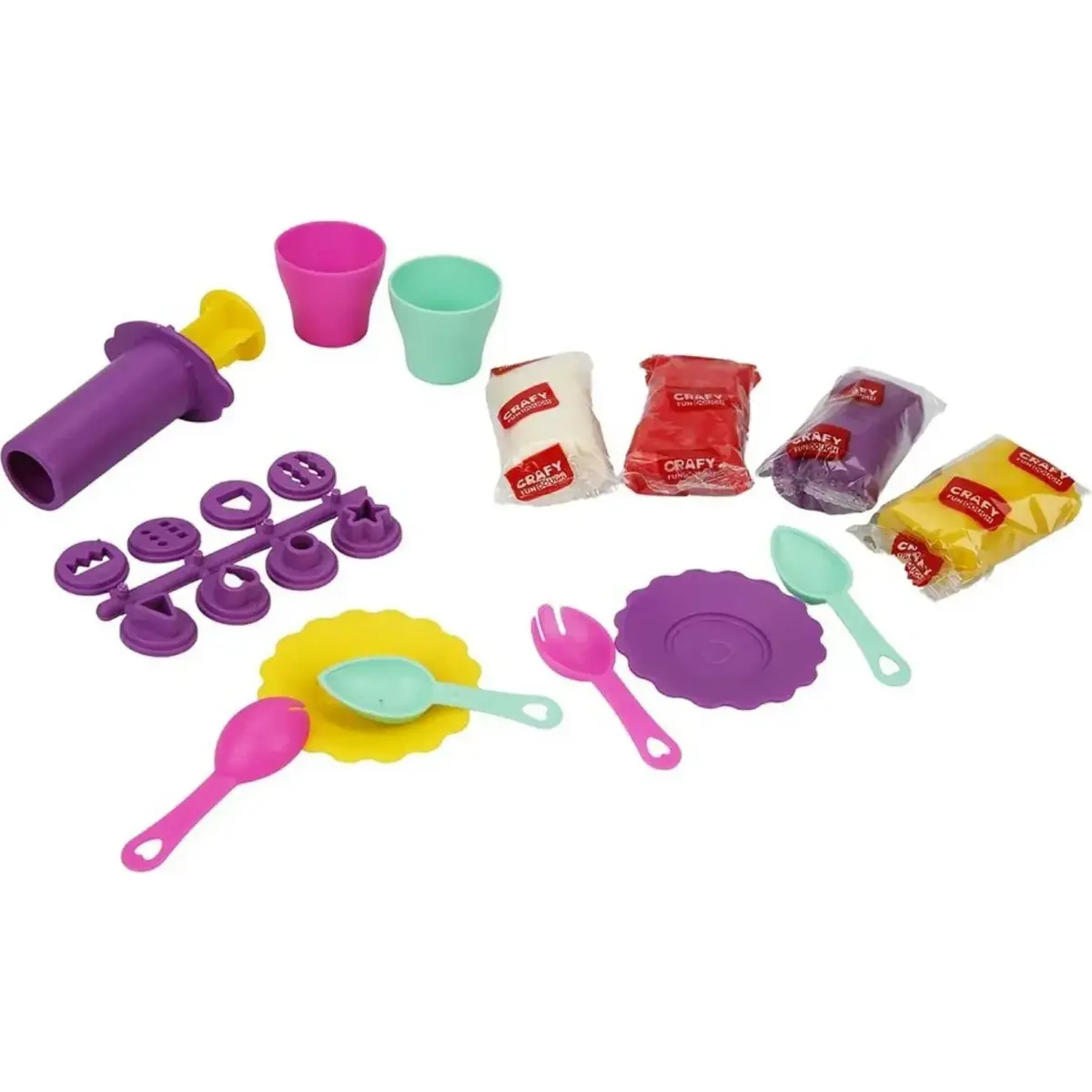 Crafy Buzzy Muzzy Dondurma Oyun Hamuru Seti 200 g 22 Parça