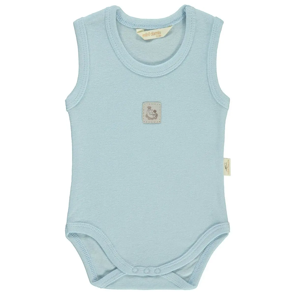 Mini Damla Body Askılı Armalı Mavi Mini Damla Body Askılı Armalı Mavi