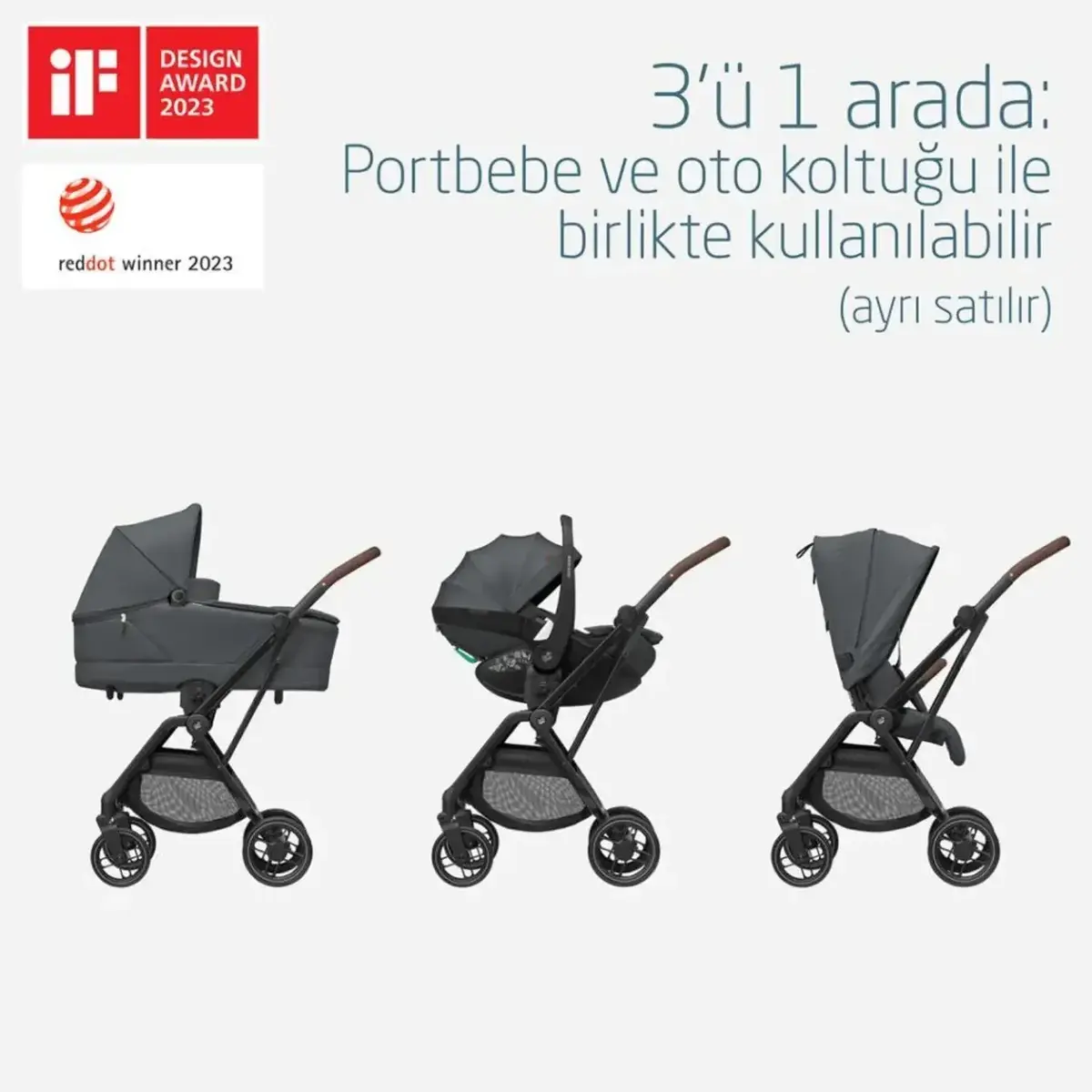 Maxi-Cosi Leona2 Bebek Arabası Twillic Graphite