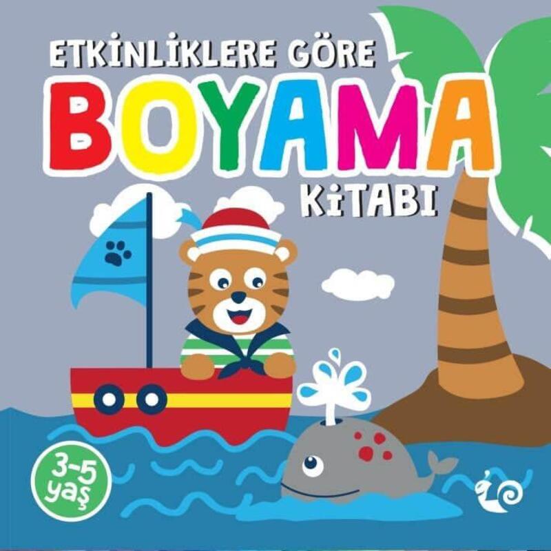 Etkinliklere Göre 24 Sayfa Boyama Kitabı Gri