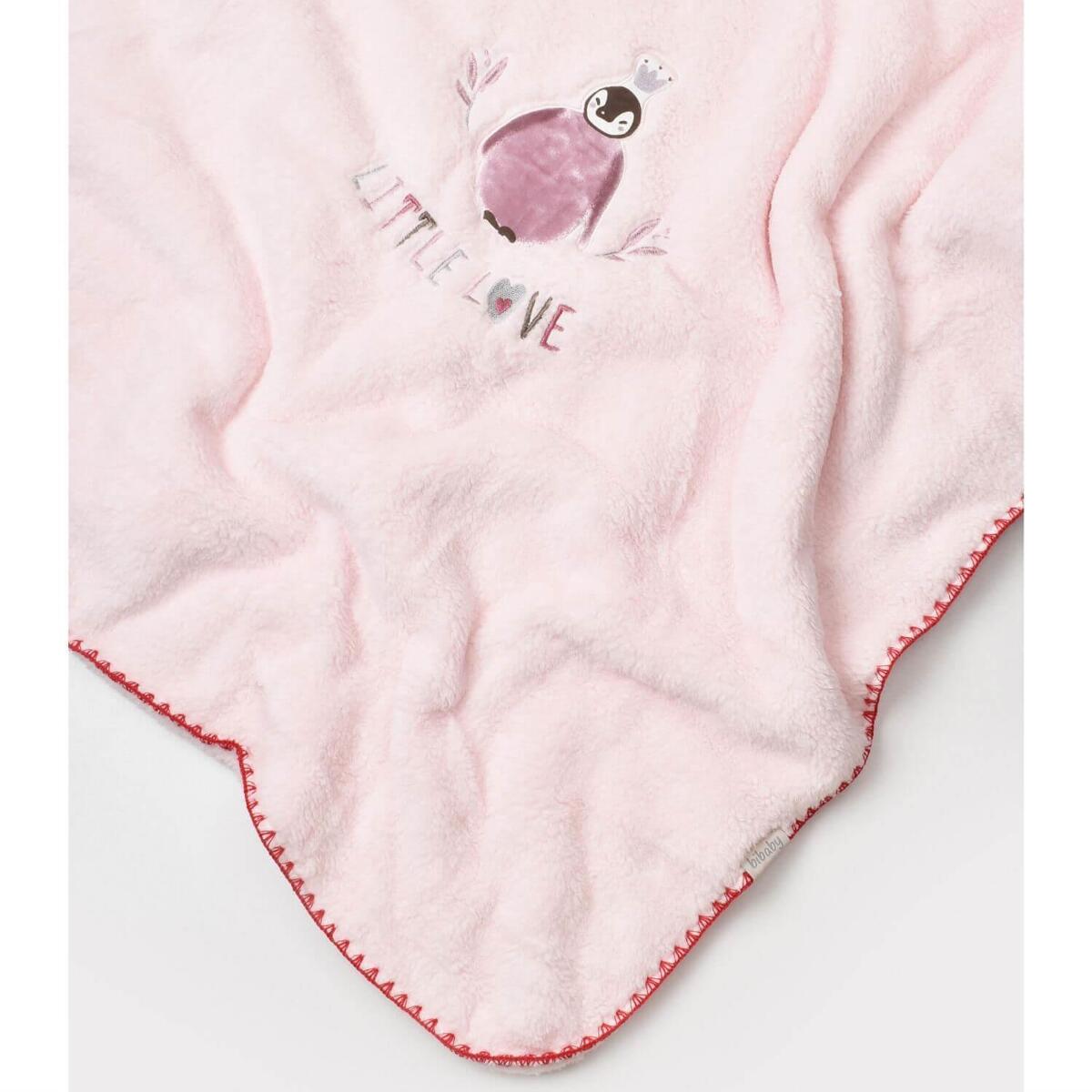 Bibaby Battaniye Welsoft Pink Love Pembe