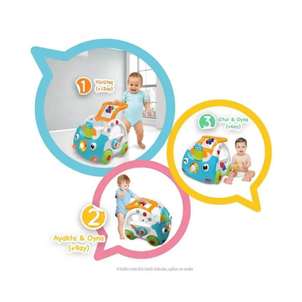 Bebeğimin İlk Adım Arabası 3in1