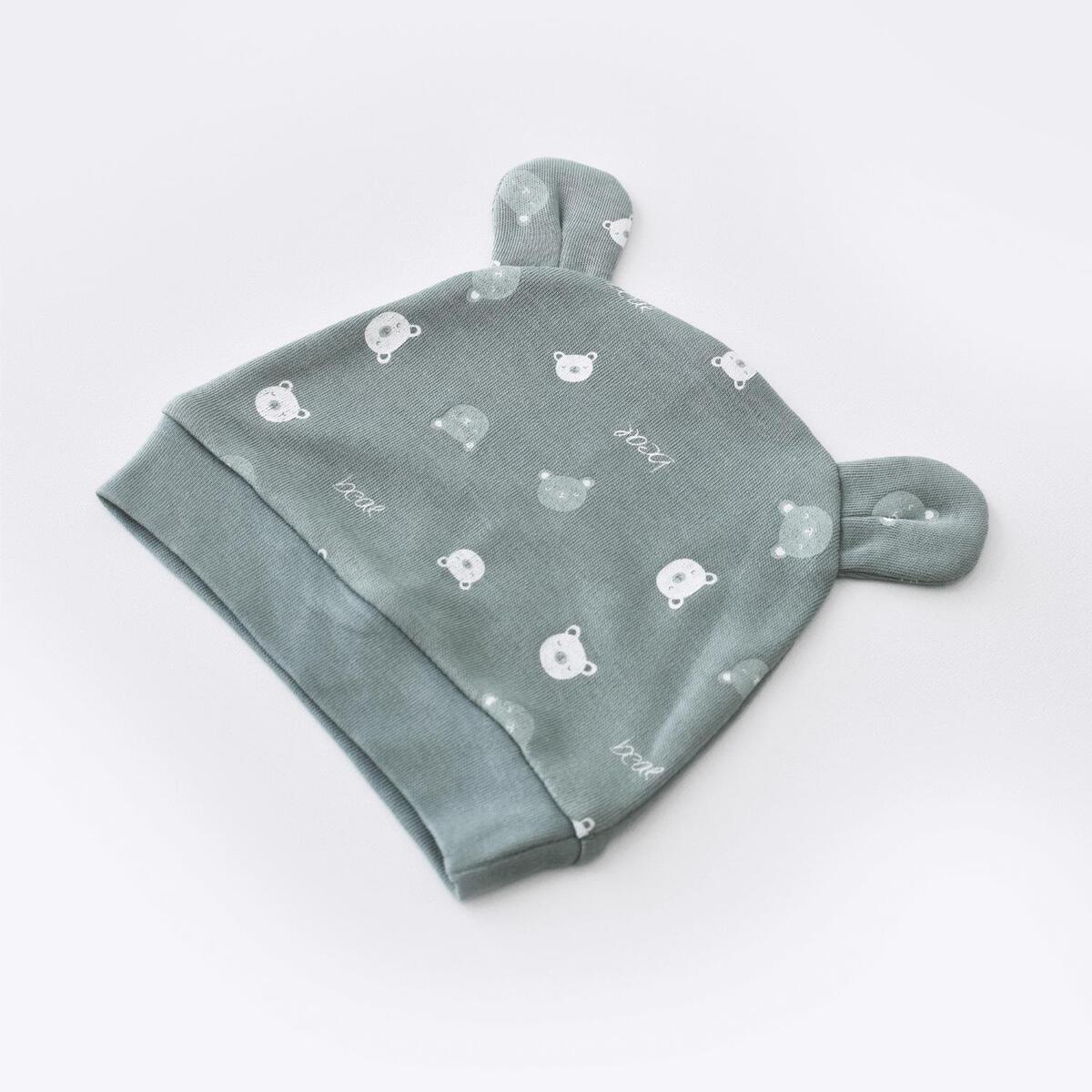 Bibaby Organik Zıbın Takımı 3lü Hug Me Bear Kar Melanj