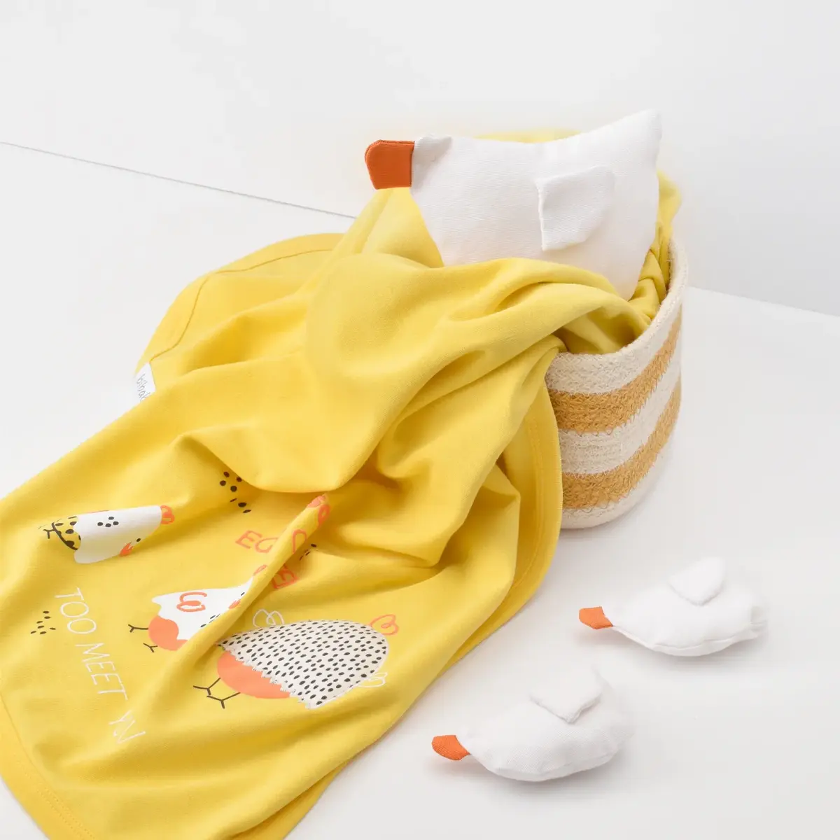 Bibaby Battaniye Chick And Chick Sarı - Kar Melanj
