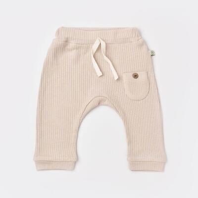 Bibaby Organik Pantolon Patiksiz Soft Modal Bej