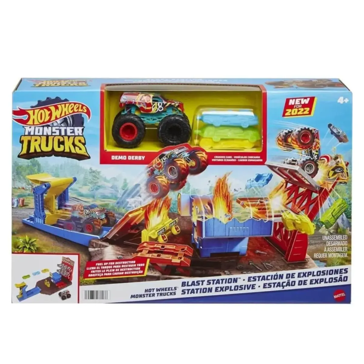 Hot Wheels Monster Trucks Patlama İstasyonu Oyun Seti 