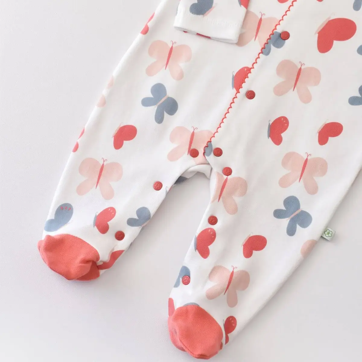 Bibaby Organik Tulum Wild Flowers Coral