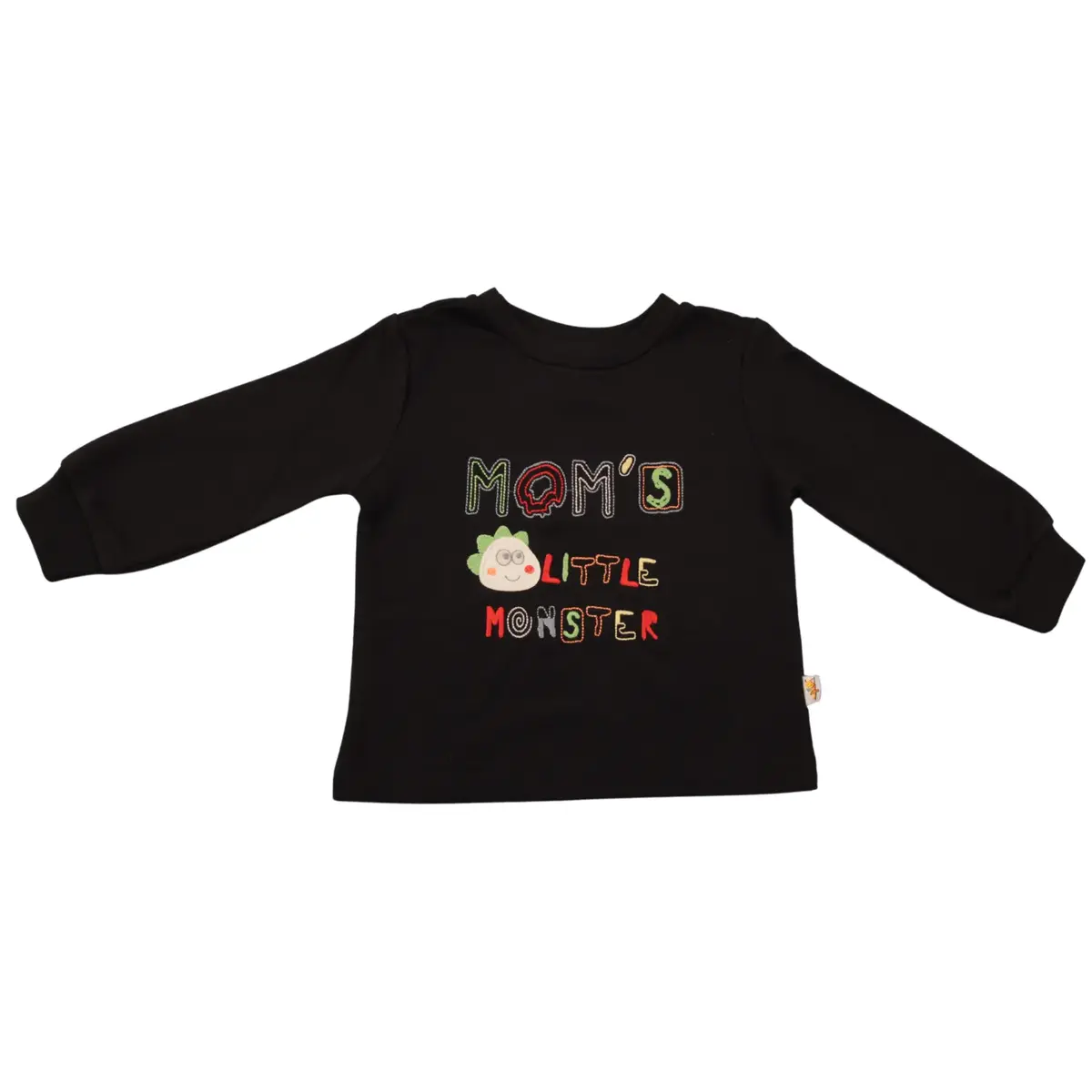 Mini Damla Sweatshirt Dinazor Siyah Mini Damla Sweatshirt Dinazor Siyah